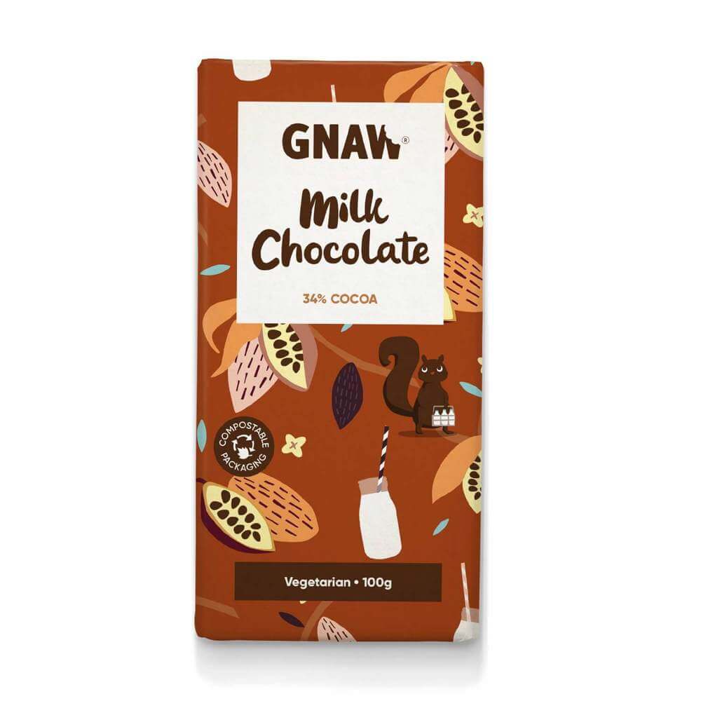 Gnaw Milk Chocolate Bar 100g